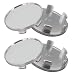 YoRise 4PCS Car Wheel Center Caps Snapin ABS Rim Center Hub Cap with 54mm213in Outer Diameter 47mm185in Inner Diameter Wheel Centre Cover Replacement Accessory for Car Truck SUV Silver - Image 2