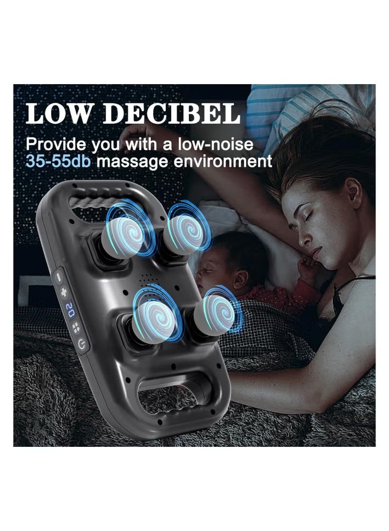 بلو آيديا تدليك قوي رباعي الأبعاد - راحة عميقة للأنسجة مع تغطية مساحة كبيرة 4 مرات للاسترخاء التام - Image 3