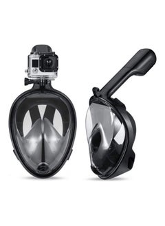 NIBEMINENT Anti Fog Detachable Dry Snorkeling Full Face Mask Set Scuba Diving  - Image 1