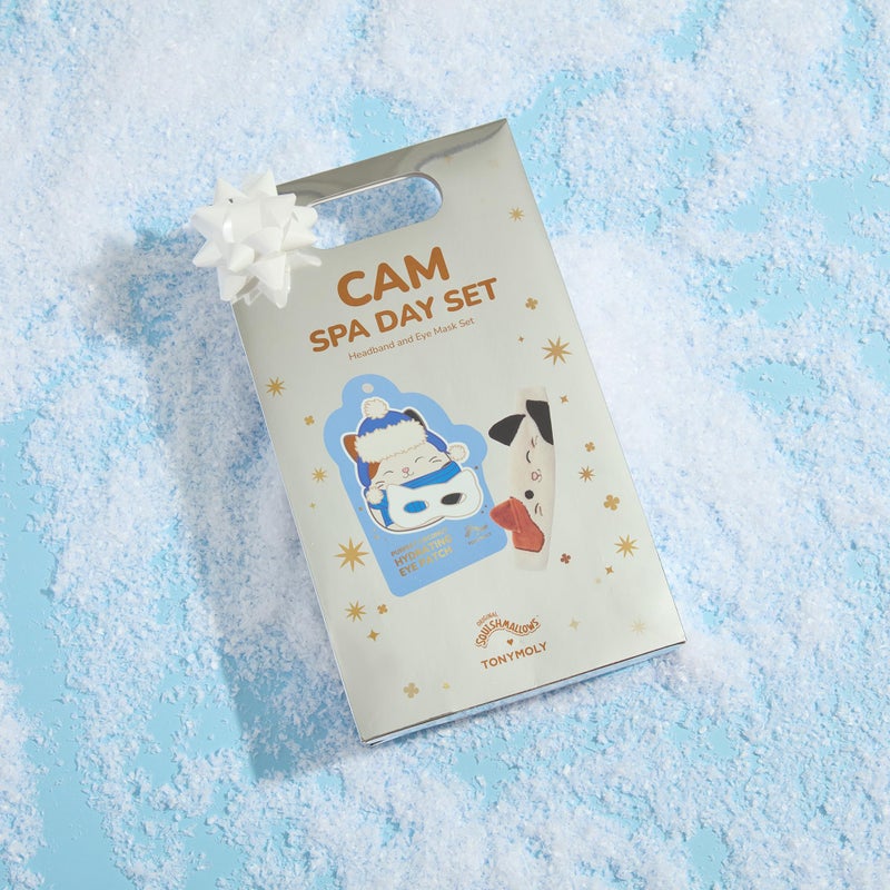 TONYMOLY x Squishmallows Cam Spa Day Set | Hydrating Coconut Eye Mask + Plush Cat Spa Headband | Limited Edition Holiday Gift Set for Relaxation, Skincare, and Self-Care at Home - Image 2