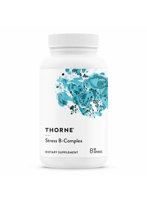 Stress B-Complex - Vitamins B2, B6, B12, and Folate in Highly-Absorbable and Active Forms - Extra Vitamin B5 for Adrenal Support, Stress Management and Immune Function* - 60 Capsules