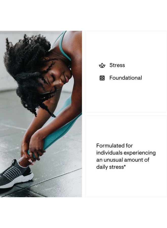 Stress B-Complex - Vitamins B2, B6, B12, and Folate in Highly-Absorbable and Active Forms - Extra Vitamin B5 for Adrenal Support, Stress Management and Immune Function* - 60 Capsules