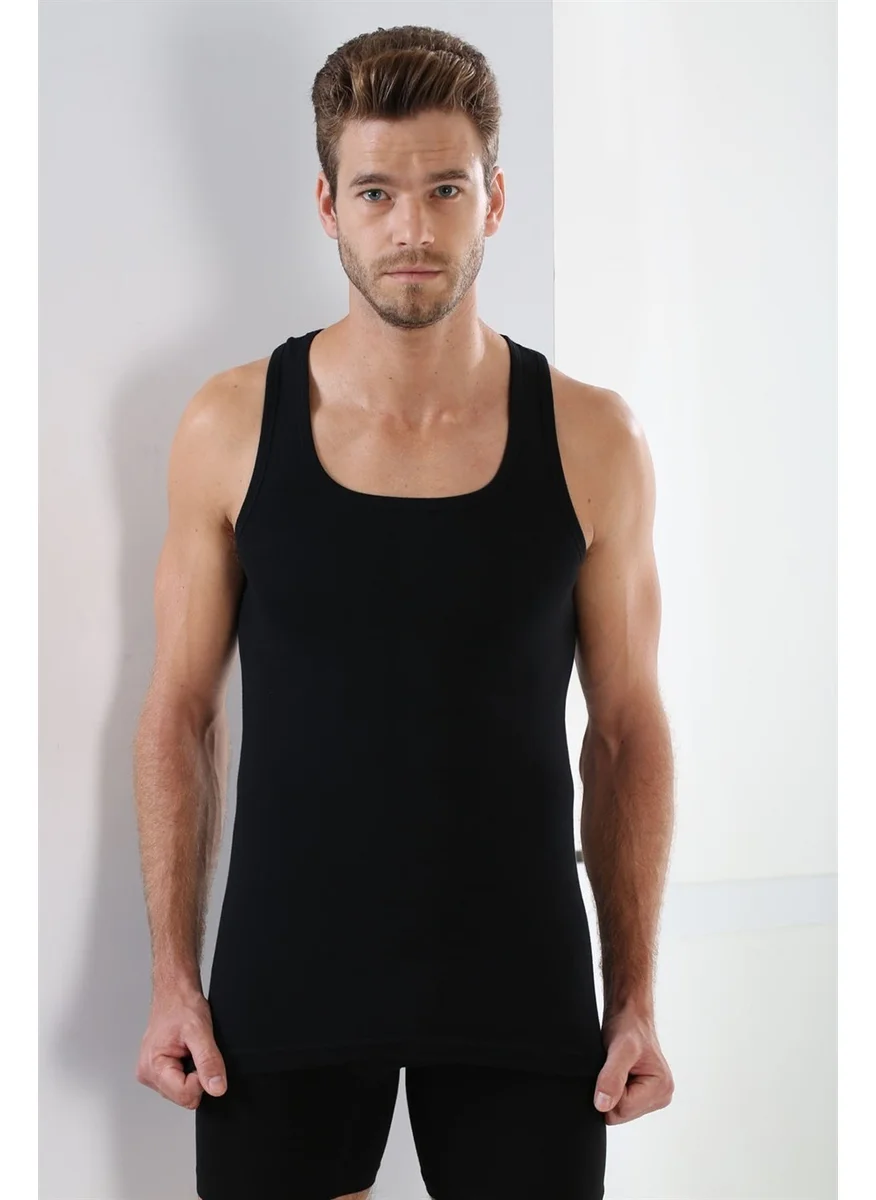 Arma Yıldız Men's Rib Undershirt Black 100% Cotton