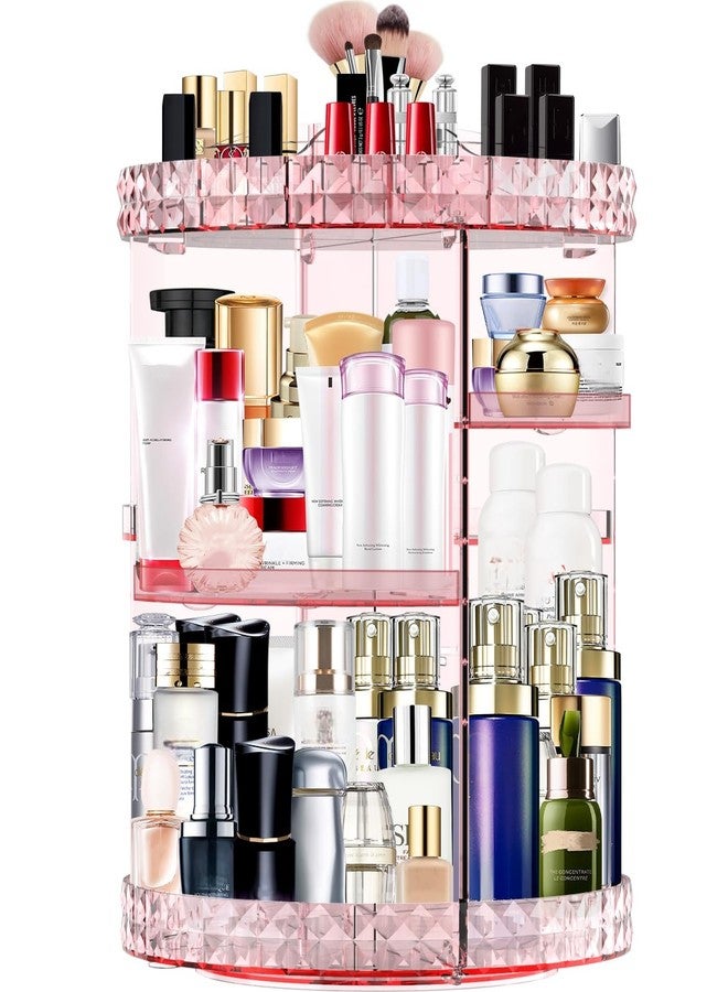 MISERWE Makeup Organizer 360 Degree Rotating 7 Adjustable Layers Large Capacity Cosmetic Organizer Transparent Make Up Organizers and Storage - Image 1