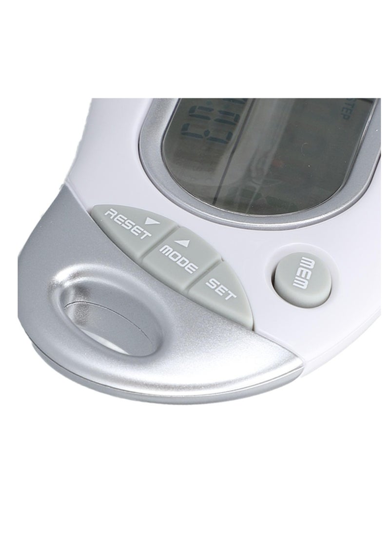 Excefore - 3D Pedometer for Walking, Electronic 3D Sensor High Accuracy White Simple Step Counter, 3D Pedometer for Walking Step Tracker, Accurately Track Steps for Men Women Kids Adults Seniors - Image 1