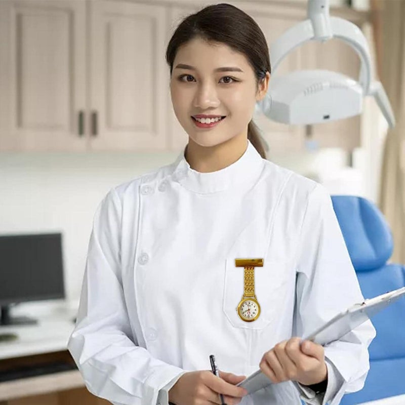 كلاراكو ساعة يد كوارتز معلقة على طية صدر السترة، شارة، ساعة جيب - Image 5