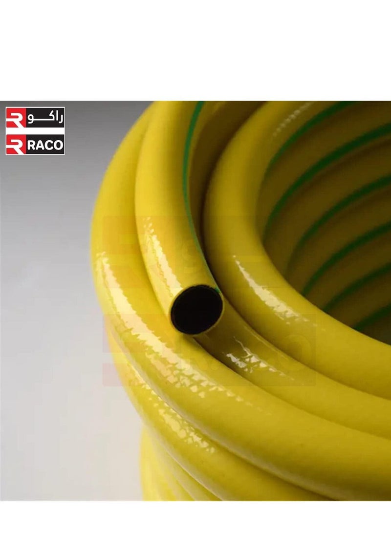 RACO RACO Heavy Duty Garden Hose Yellow Hosepipe for Gardening Watering All-Weather Flexibility Made in Italy - Image 4