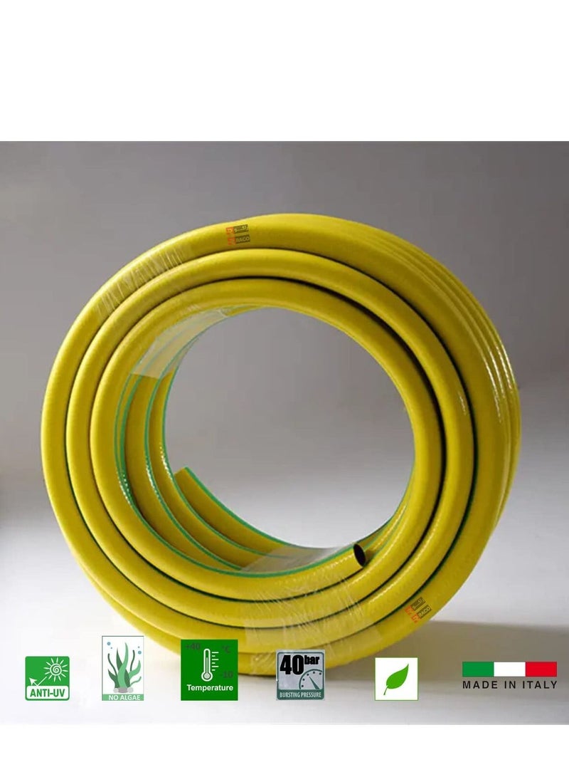 RACO RACO Heavy Duty Garden Hose Yellow Hosepipe for Gardening Watering All-Weather Flexibility Made in Italy - Image 2