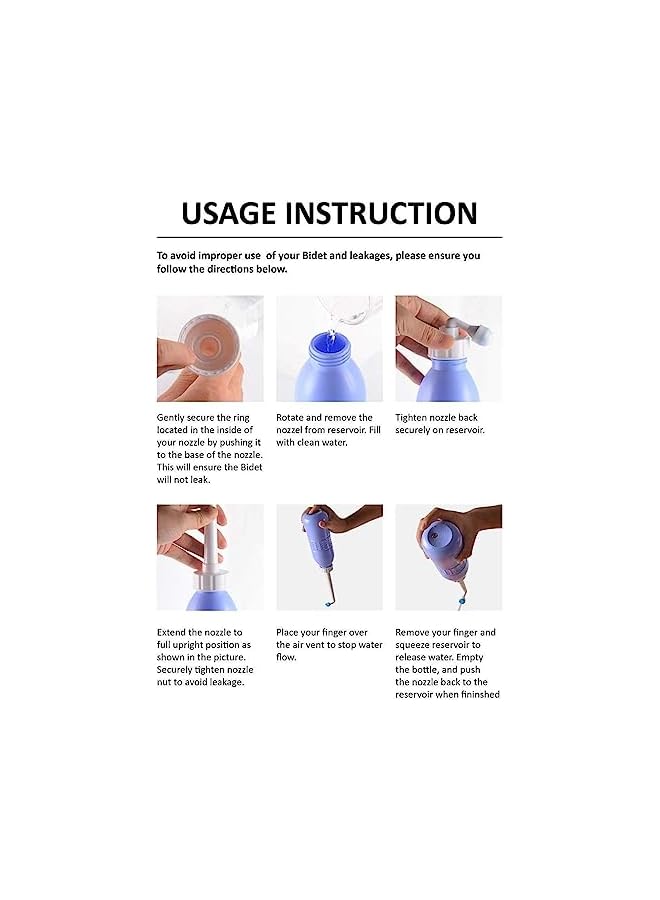 The Bros 650ml Portable Shattaf Bidet Bottle – Handheld Travel Spray with Leakproof Design, Retractable Nozzle, Essential for Personal Hygiene, Feminine Care, and Postpartum Use - Image 5