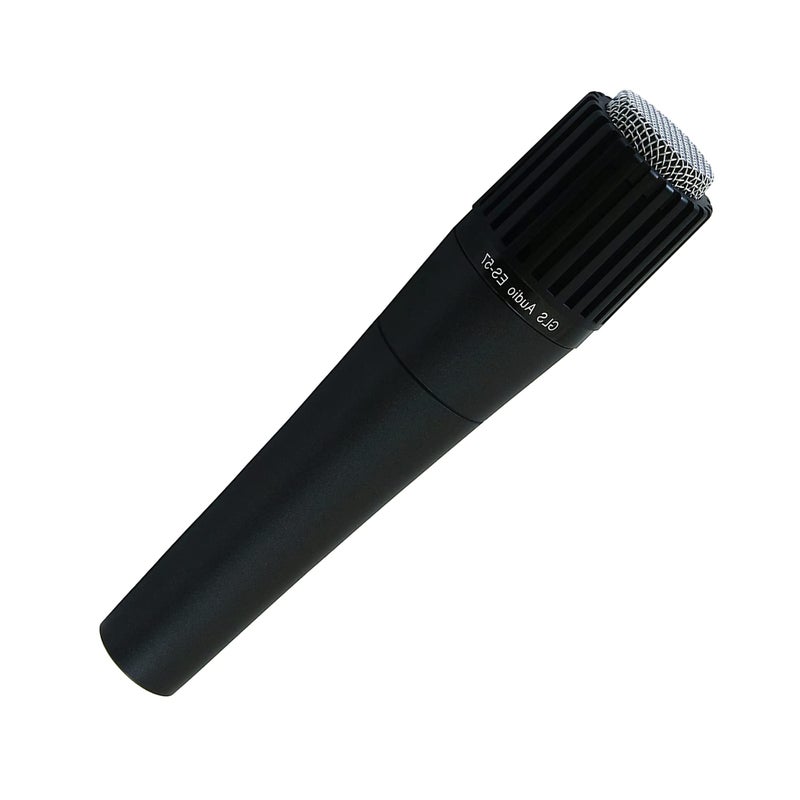 GLS Audio Instrument Microphone ES-57 & Mic Clip - Professional Series ES57 Dynamic Cardioid Mike Unidirectional - For Instruments, Drums, Percussion, Vocals, and more - Image 2