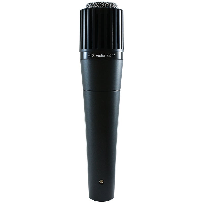 GLS Audio Instrument Microphone ES-57 & Mic Clip - Professional Series ES57 Dynamic Cardioid Mike Unidirectional - For Instruments, Drums, Percussion, Vocals, and more - Image 1