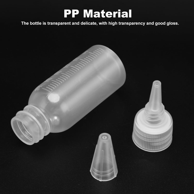 Tbest Paint Bottle,10 Pack Airbrush Paint Bottles Jars Plastic containers 1oz/30ml of Acrylic Storage Mixing with Ball jar Bottle Mixer resealable Empty Small Squirt 1inch Container Squeeze - Image 4