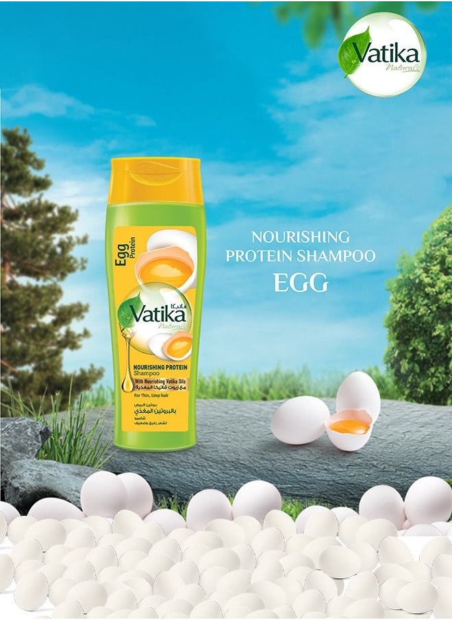 Vatika Naturals - Vatika Naturals Egg  | Nourishing Protein Shampoo | Moisture Soft Hair | For Thin and Limp Hair - 200 ml - Image 1