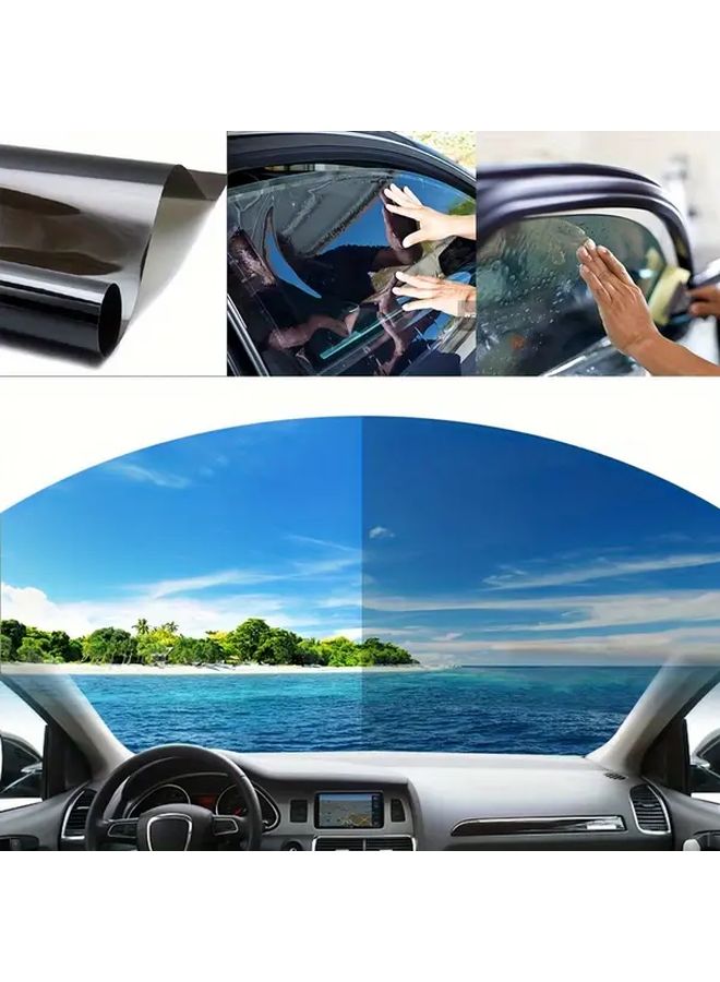 Light Blue Silver One Roll Window Film UV Protection Heat Insulating Car Home Office - Image 1