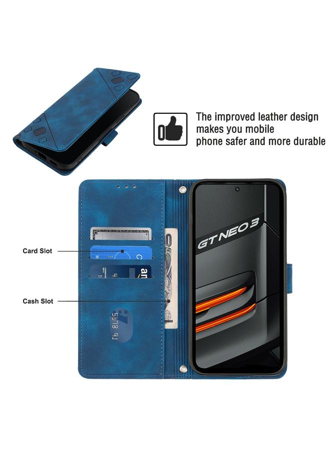 اس-توب جراب هاتف Realme GT Neo3 مصنوع من الجلد المنقوش بملمس الجلد - Image 4