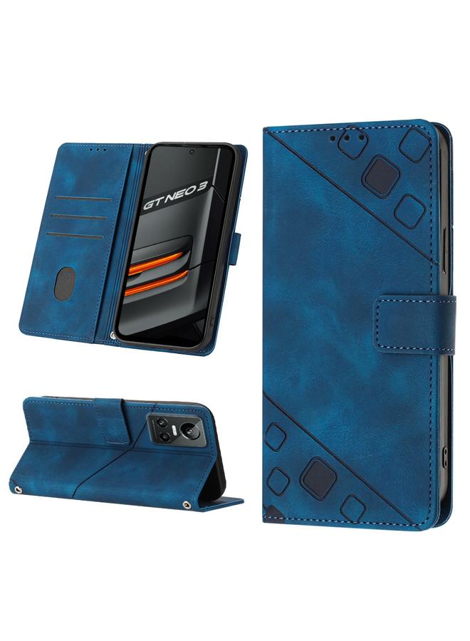 اس-توب جراب هاتف Realme GT Neo3 مصنوع من الجلد المنقوش بملمس الجلد - Image 1