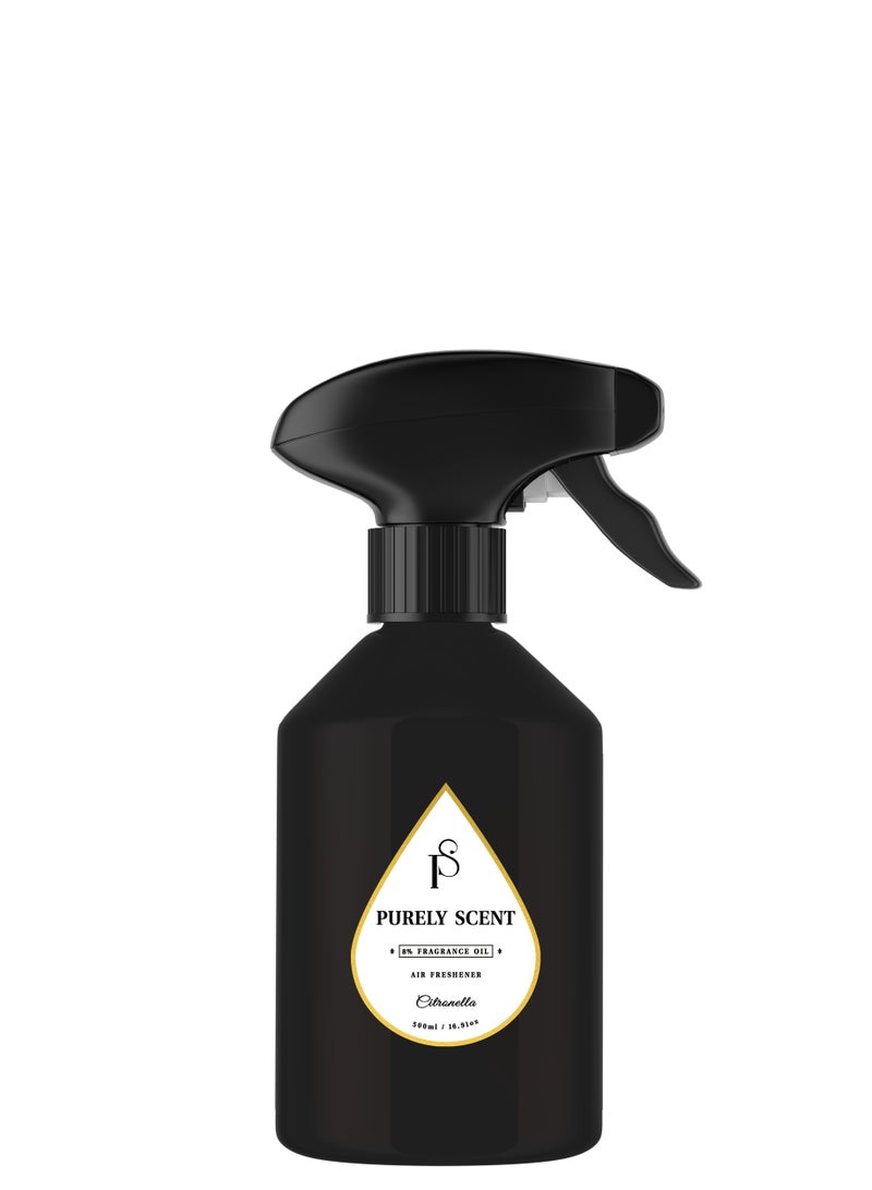 PURELY SCENT Citronella Air Freshener Spray – 500ml Long-Lasting Fresh Scent - Image 1