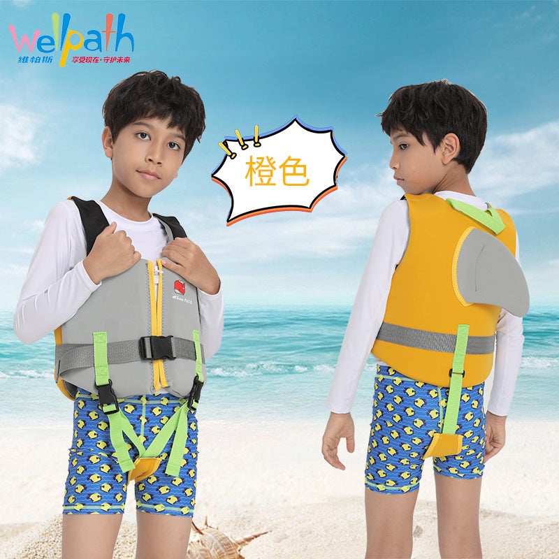 Vipas Childrens Life Vest Non-Inflatable Swim Jacket 1027 gray S 1027 gray S