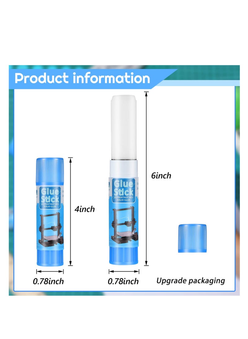 SYOSI - 3D Printer Glue Sticks PVP Solid Glue Sticks, Perfect First Layer Adhesion, Washable, Non-Toxic, Reduce Warping, for 3D Printer Hot Bed Removing Printing Models, PLA, ABS, PETG (6 Pieces) - Image 1
