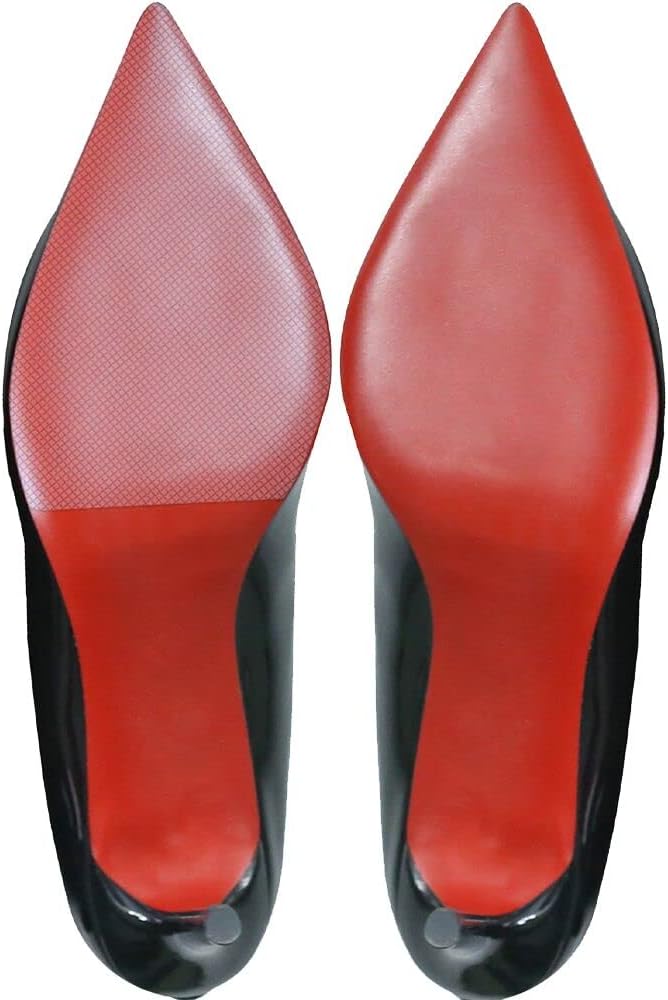 Dr.Foot Dr. Foot Shoe Sole Protectors for high-Heels, Self Adhesive Silicone Non-Slip Shoes Cover Bottoms for Women (Clear) 