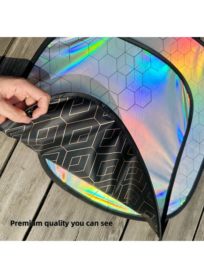 Magnetic Car Side Window Sunshade Two Rear Sides UV Block Heat Insulation Foldable for SUV Sedan Truck - Image 3