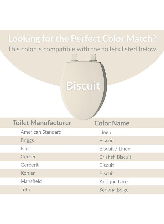 Bemis 1500EC 346 1500EC-346, 1 Pack Elongated, Biscuit/Linen - Image 3