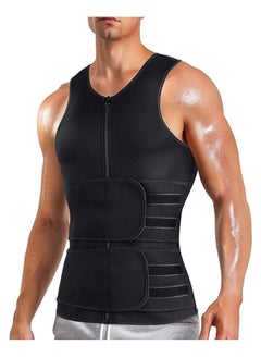Men's Sports Body Shaper Sauna Vest for Men with Waist Trainer Neoprene Sauna Sweat Suit Slimming shirt Workout Tank Top Body shaper fitness XL Code