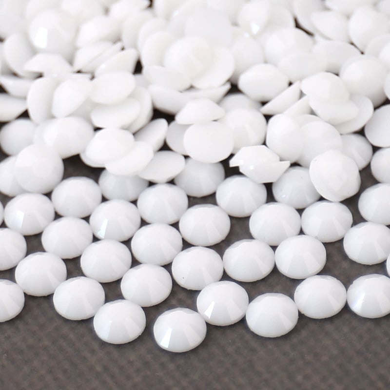 AUREHEN 10000PCs 2-6MM White Resin Flat Back Rhinestones, Round Non Hotfix Resin Rhinestones Nail Gems Stones with Tweezer & Picker Pen for Tumblers Nail Art & DIY Decoration - Image 4