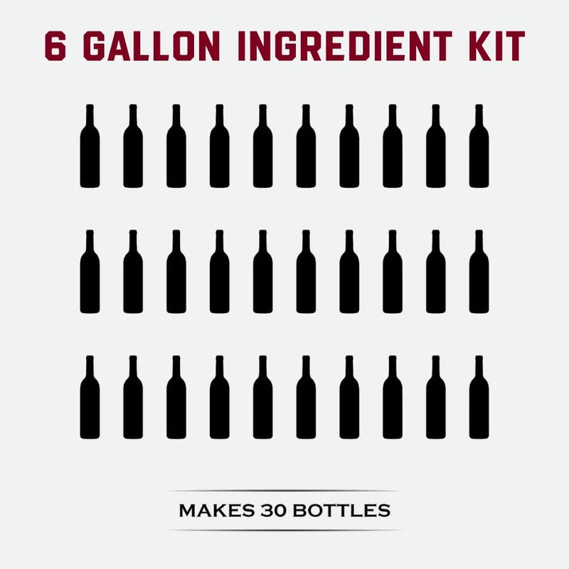 Fontana French Cabernet Sauvignon Wine Kit Ingredients - 6 Gallon DIY Kit - Makes 30 Bottles of Wine - Image 2
