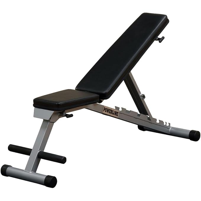 Body Solid Powerline By Body Solid Flat Incline Decline Folding Multi Bench Pfid125X - Image 4
