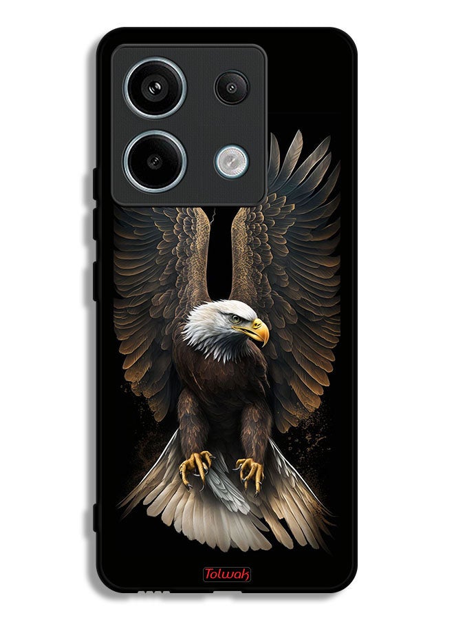 Tolwak Xiaomi Redmi Note 13 Pro Protective Case Cover Eagle Spread Wings - Image 1