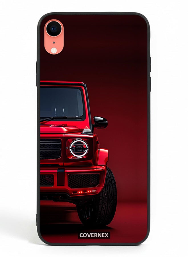 Covernex Apple iPhone XR Protective Case Cover Printed Featuring Crimson Luxury SUV - Image 2