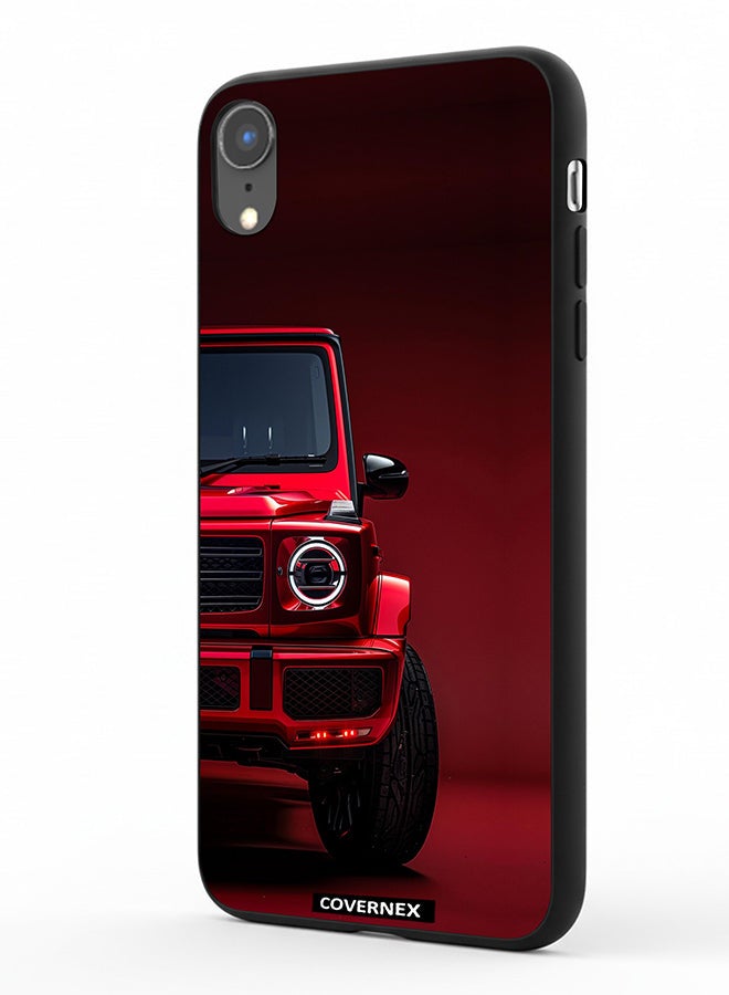 Covernex Apple iPhone XR Protective Case Cover Printed Featuring Crimson Luxury SUV - Image 1