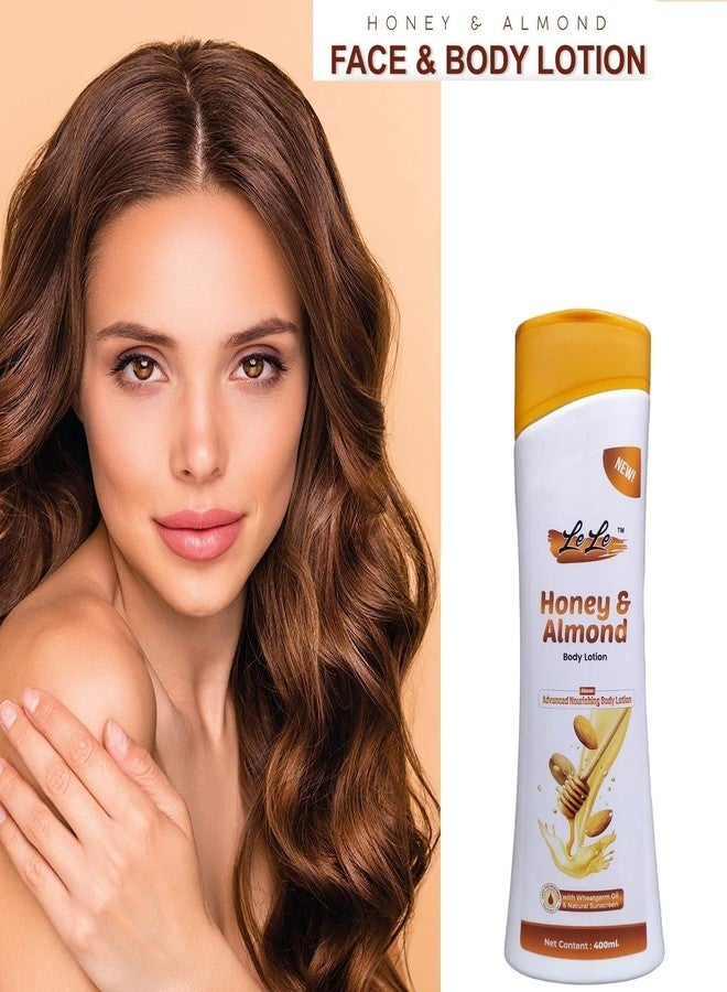 Lele Honey and Almond advance nourishing Body Lotion enriched with wheatgerm oil 400ml. - Image 4