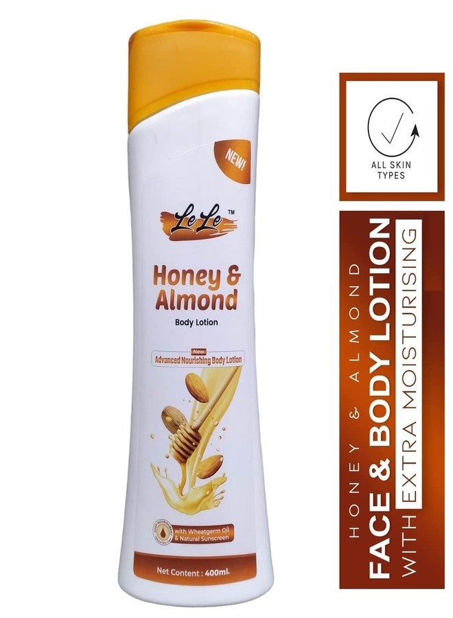 Lele Honey and Almond advance nourishing Body Lotion enriched with wheatgerm oil 400ml. - Image 2