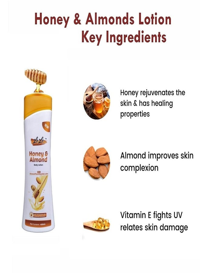 Lele Honey and Almond advance nourishing Body Lotion enriched with wheatgerm oil 400ml. - Image 5