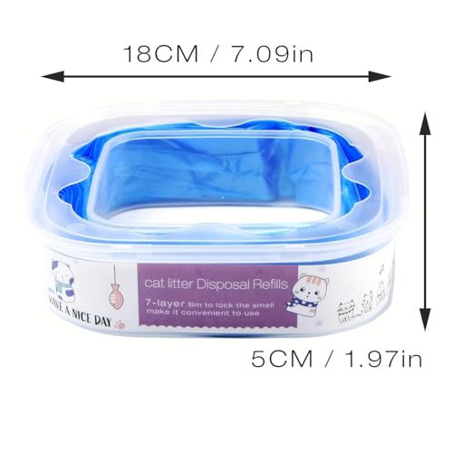 AIMIDODO 9 Pack Cat Litter Refills Compatible Bag Compatible with Your Genie Litter RefillIncluded One Refill Cartridge - Image 3