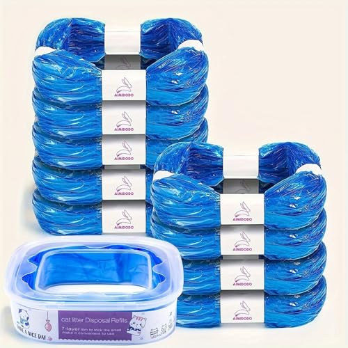 AIMIDODO 9 Pack Cat Litter Refills Compatible Bag Compatible with Your Genie Litter RefillIncluded One Refill Cartridge - Image 1