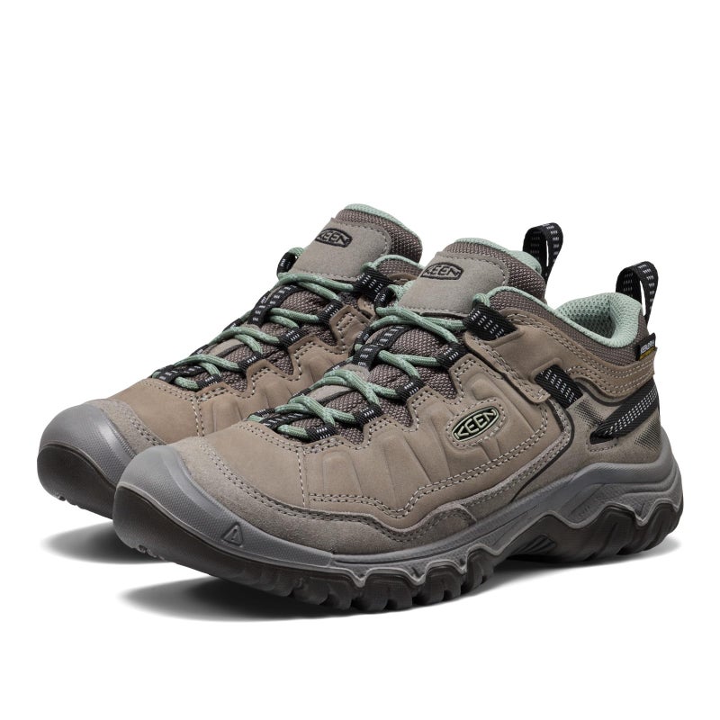 KEEN Women's Targhee 4 Low Height Durable Comfortable Waterproof Hiking Shoes, Steel Grey/Lily Pad, 7 - Image 4