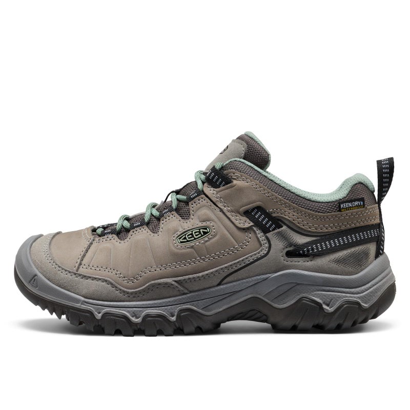 KEEN Women's Targhee 4 Low Height Durable Comfortable Waterproof Hiking Shoes, Steel Grey/Lily Pad, 7 - Image 3