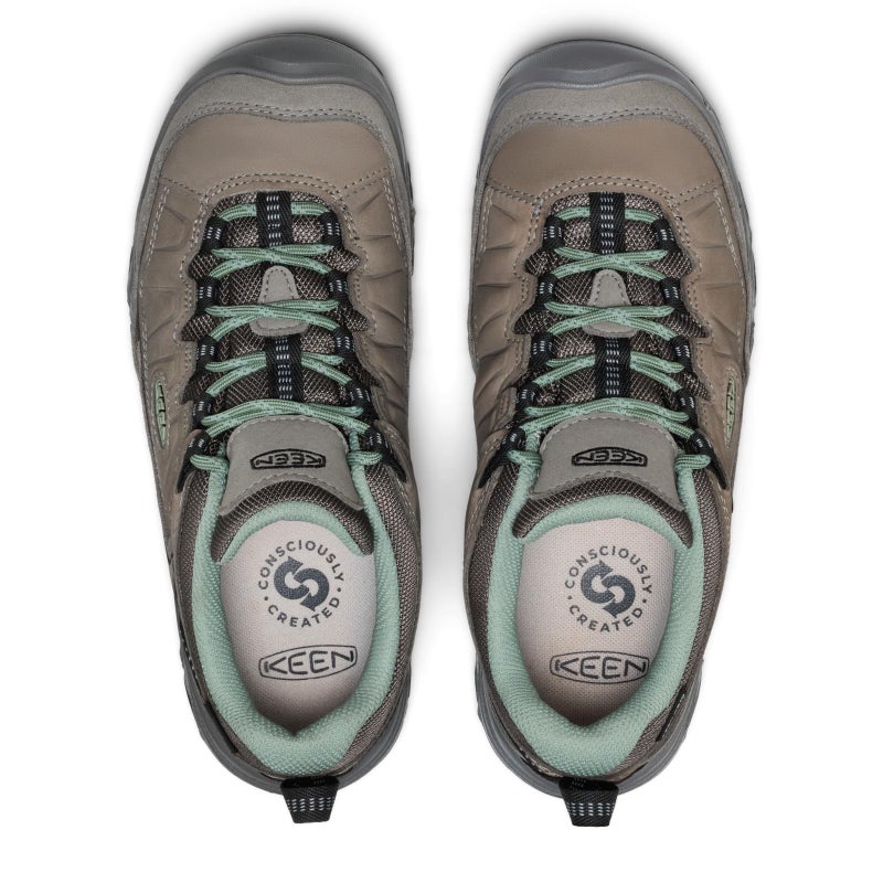 KEEN Women's Targhee 4 Low Height Durable Comfortable Waterproof Hiking Shoes, Steel Grey/Lily Pad, 7 - Image 5