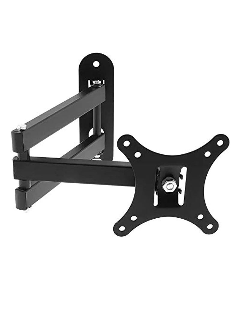 Wall Mount Bracket for 14-27 Inch Monitors Adjustable Load 10kg Black - Image 1