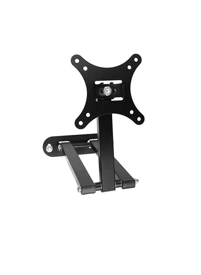 Wall Mount Bracket for 14-27 Inch Monitors Adjustable Load 10kg Black - Image 2