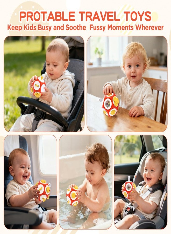 SOSUSHOE Montessori Activity Cube & Busy Board for 1 Year Old - 12-in-1 Travel Toys for Airplane & Car, Car Seat & Stroller Activity Toy, Toys Gift for 1 Year Old Boy Girl, Valentine Gifts for Kids - Image 5