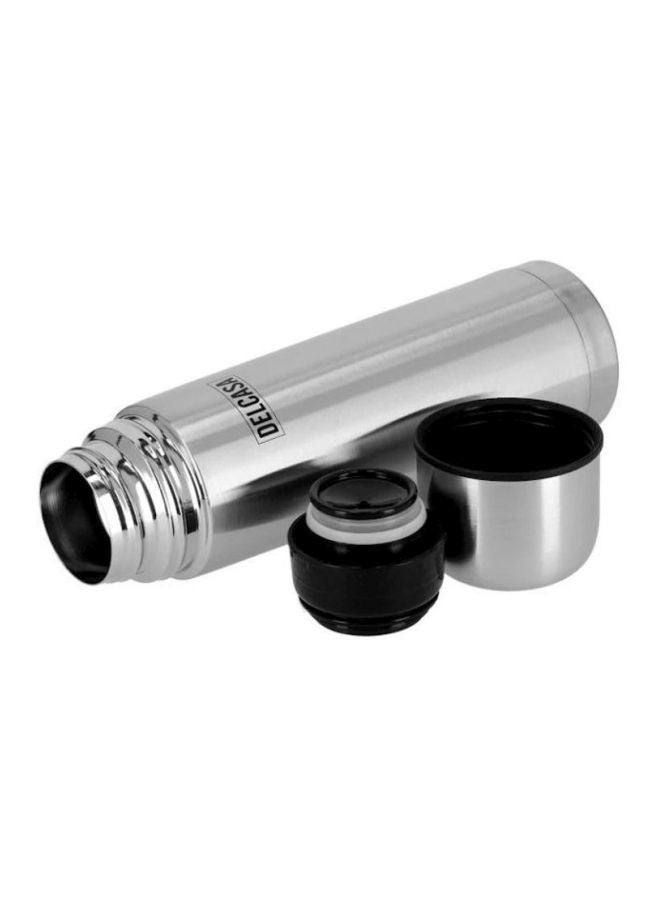 DELCASA Stainless Steel Vacuum Bottle Silver - Image 4