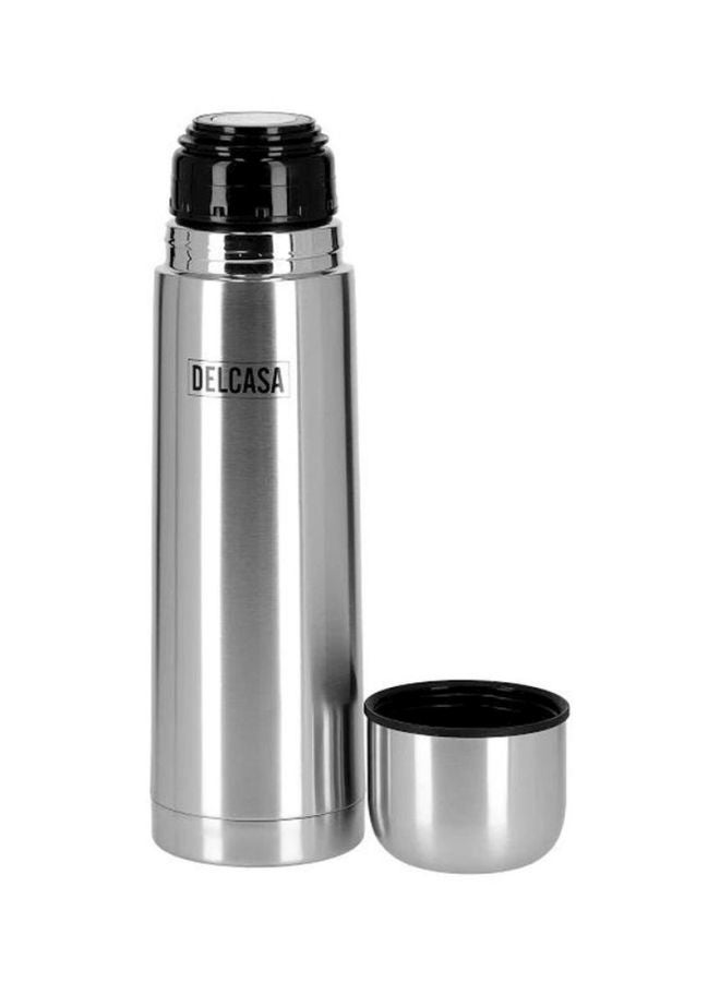DELCASA Stainless Steel Vacuum Bottle Silver - Image 2