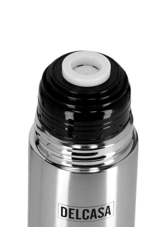 DELCASA Stainless Steel Vacuum Bottle Silver - Image 3