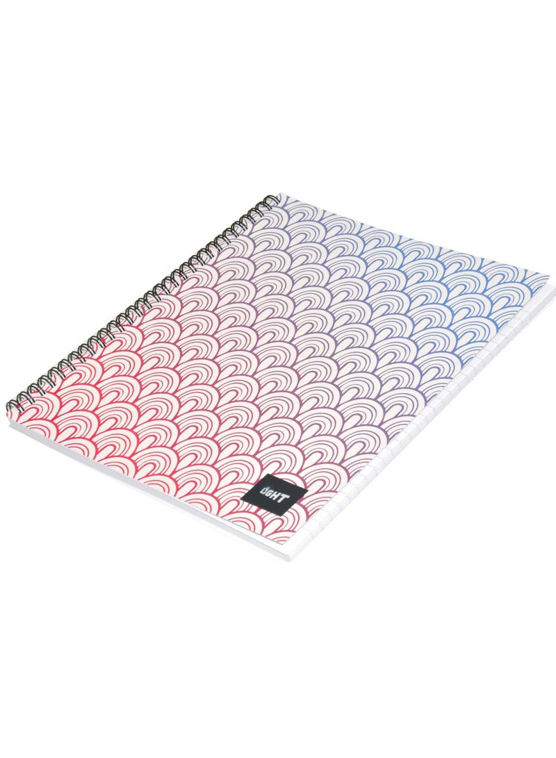 Light FIS LIGHT Pack of 10 Spiral Soft Cover Notebook, Single Line, 10X8 Inches (25.4 X 20.32 Cm) 100 Sheets -LINB1081610S - Image 4