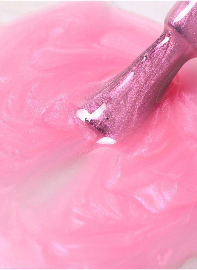 MAJOR DIJIT Gel Nail Polish - Jelly Glass UV Led Gel Polish Natural Girly Colors Pearl Translucent Cruelty-Free Nail Lacquer, 15ml/0.5floz  - Image 4