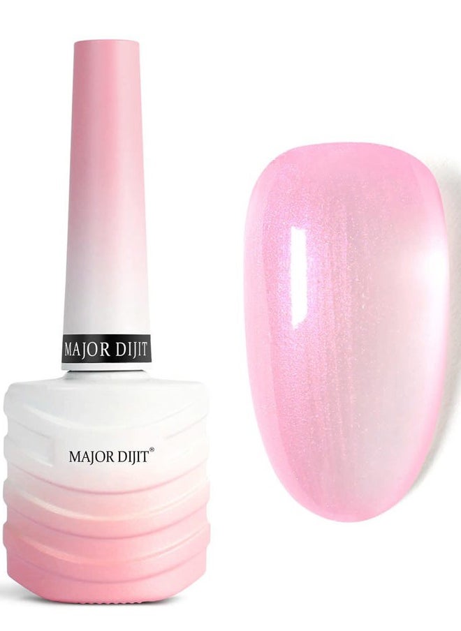 MAJOR DIJIT Gel Nail Polish - Jelly Glass UV Led Gel Polish Natural Girly Colors Pearl Translucent Cruelty-Free Nail Lacquer, 15ml/0.5floz  - Image 1